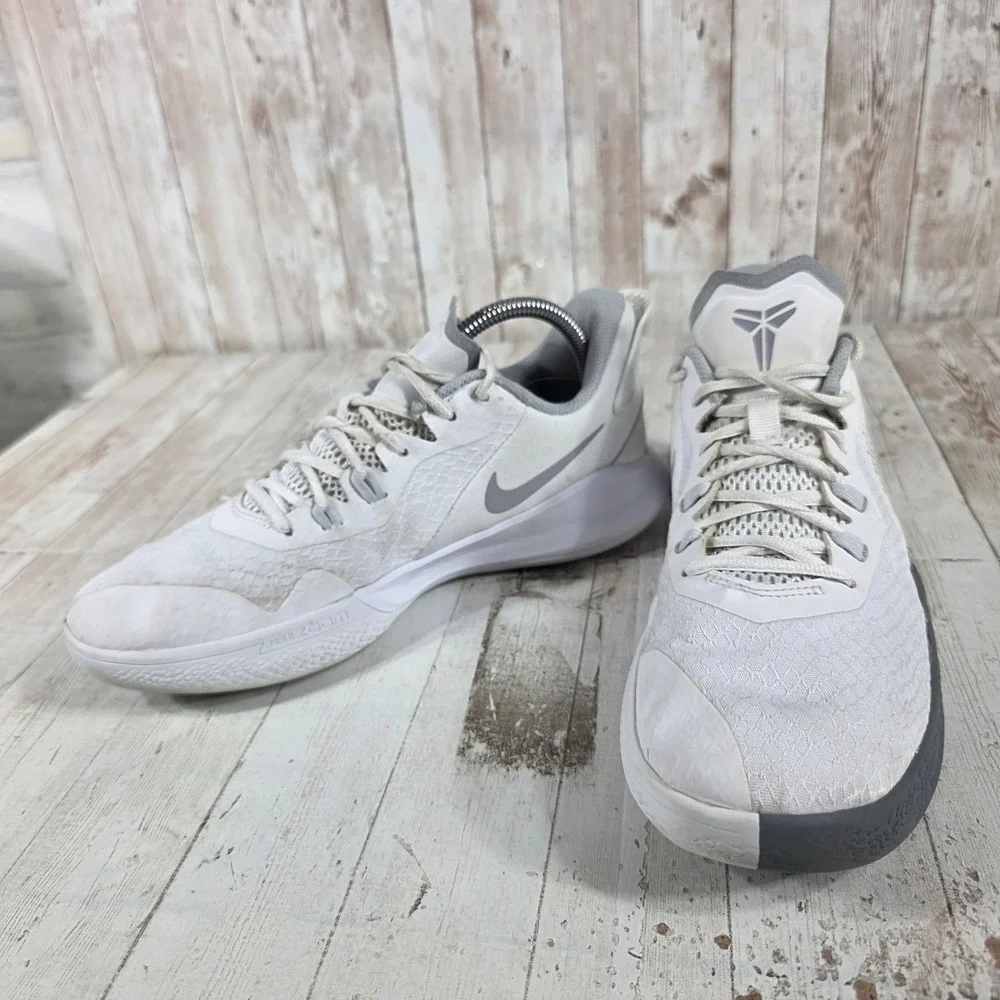 Nike Mamba Fury White Wolf Grey Kobe Bryant Basketball Shoes CK2087-100 Mens 7.5